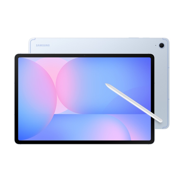 Таблет Samsung Galaxy Tab S10 FE+ 5G, процесор Exynos 1580 Octa-Core, 13.1" 90Hz TFT екран, 8GB RAM, 128GB Flash, GPS, Wi-Fi, Bluetooth, Android, 5G, S Pen син