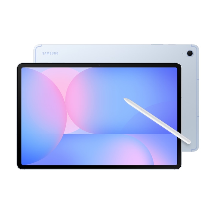 Таблет Samsung Galaxy Tab S10 FE+ 5G, процесор Exynos 1580 Octa-Core, 13.1" 90Hz TFT екран, 8GB RAM, 128GB Flash, GPS, Wi-Fi, Bluetooth, Android, 5G, S Pen син