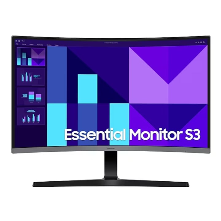 Монитор 27'' Samsung 27D392, VA, 1920 x 1080, VGA, 1 x HDMI 1.4, 1 x Audio In