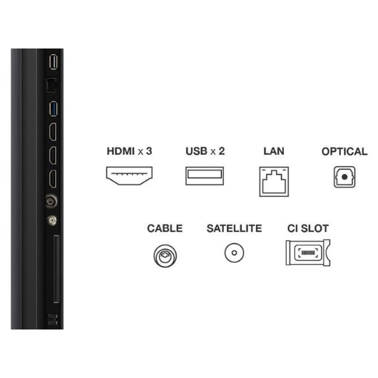 Televizor Smart Mini LED TCL 65C61KS, 164 cm, Ultra HD 4K, CI+, smart Google TV, Negru