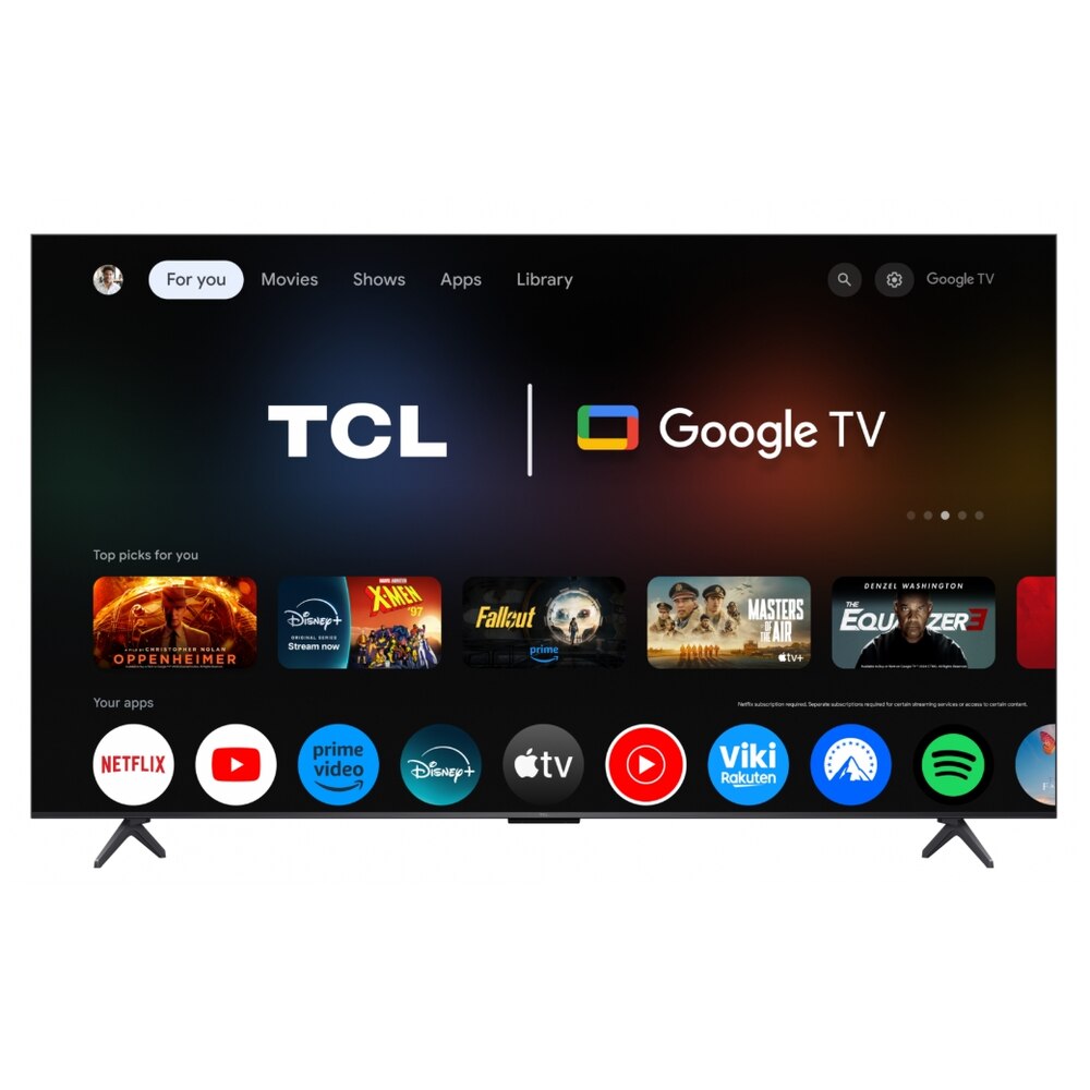 Televizor Smart Mini LED TCL 65C61KS, 164 cm, Ultra HD 4K, CI+, smart Google TV, Negru