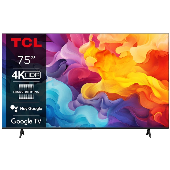 LED телевизор TCL 190 см (75") 75P69B, Ultra HD 4K, Smart TV, WiFi, CI+