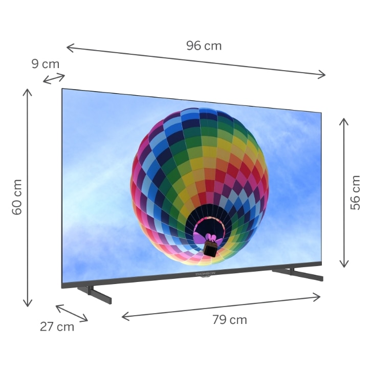 Televizor QLED Thomson 109 cm 43" 43QG4S14, Ultra HD 4K, Smart TV, WiFi, CI+