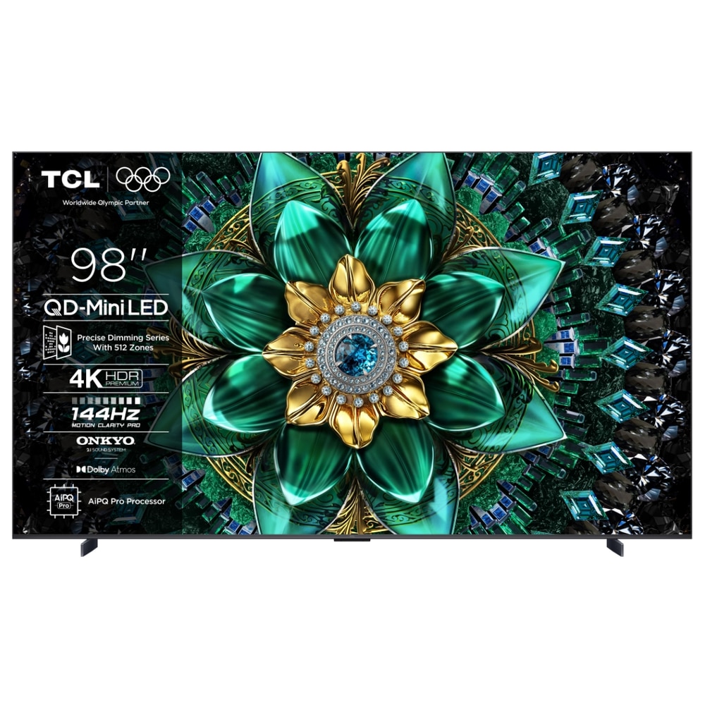 Televizor Mini LED TCL 248 cm 98" 98Q6C, Ultra HD 4K, Smart TV, WiFi, CI+
