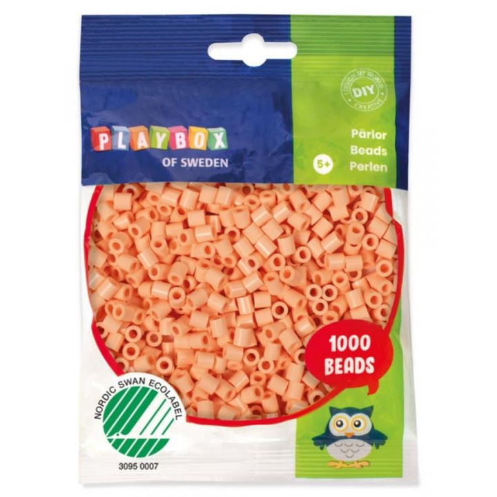 Playbox 1935742 PlayBox: 5mm-es MIDI vasalható gyöngy 1000db-os barack színben