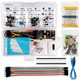 Kit de componente electronice, LED, Potrivit pentru kit de componente UNO R3, kit pentru incepatori, potentiometru 3386P, inclusiv telecomanda, motor pas cu pas, tutorial online