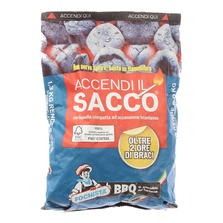 Carbuni instant speciali pentru gratare Fochista, 1.3 kg