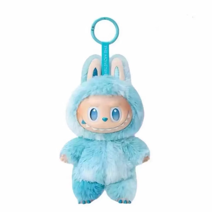 Плюшена играчка Labubu V3, 15cm, Синьо