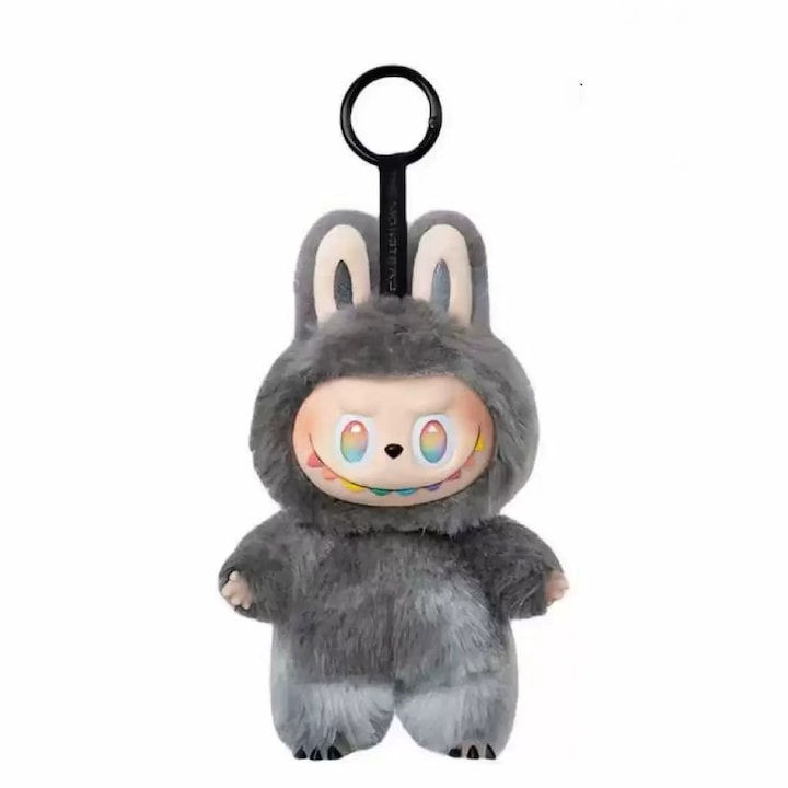 Плюшена играчка Labubu V3, 15cm, Черно