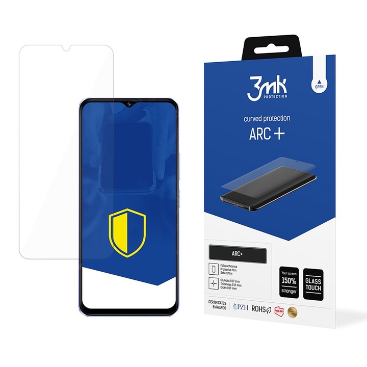 3MK ARC+ протектор за екран, съвместим с Vivo Y37 5G W-3ArcP-VY375G