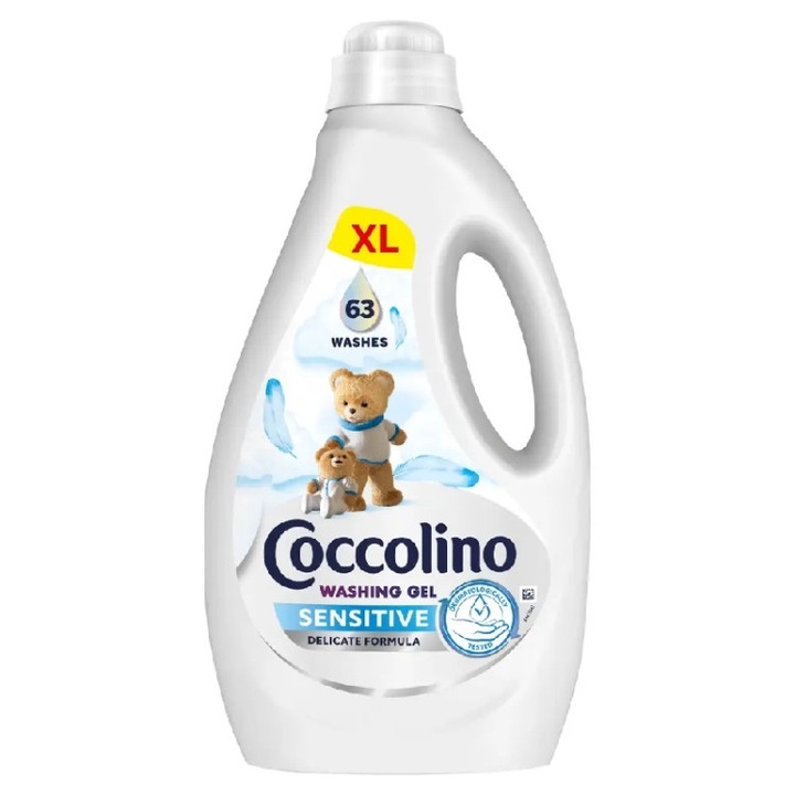 Coccolino Mosógél Sensitive 63 Mosás 2, 52L