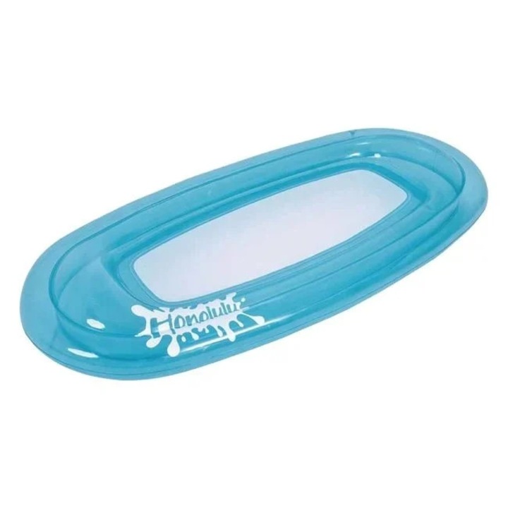 Felfújható strandszőnyeg, hálóval, 1.76x0.84m, kék