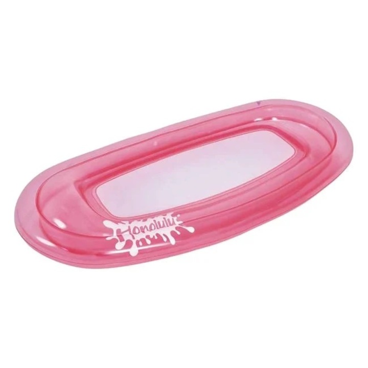 Felfújható strandszőnyeg, hálóval, 1.76x0.84m, rózsaszín