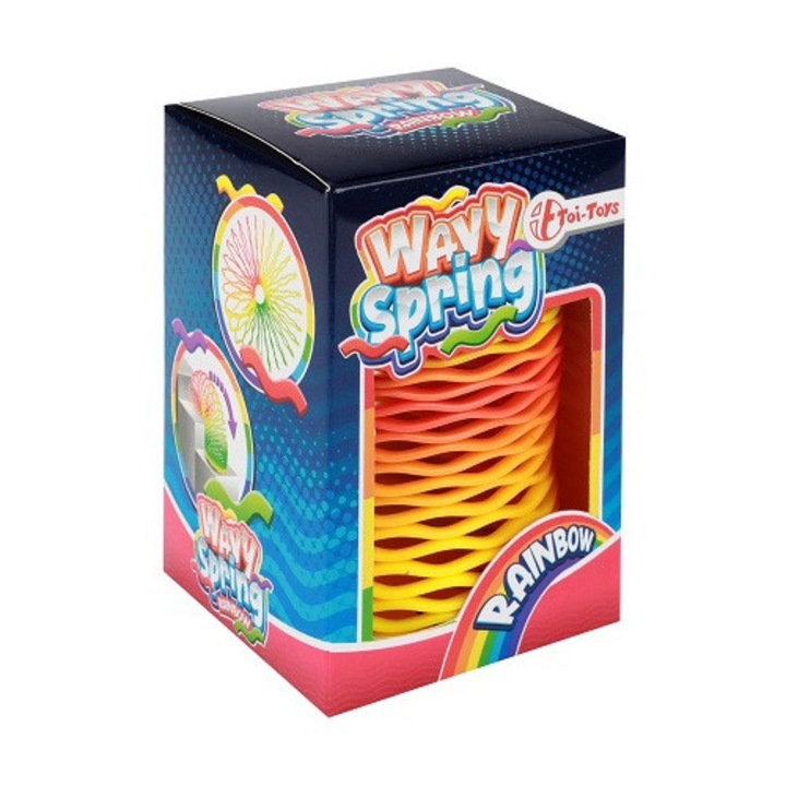 Thimble 7005912 Szivárványszínű pattogó rugó, 11 x 7 x 7 cm