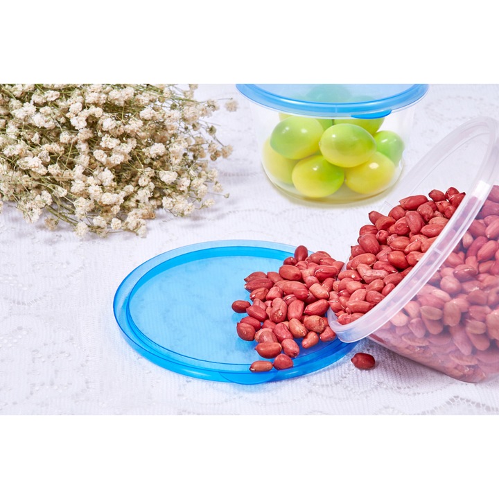 TOO KT-150 6 db-os kerek 745 ml, ételtároló doboz szett