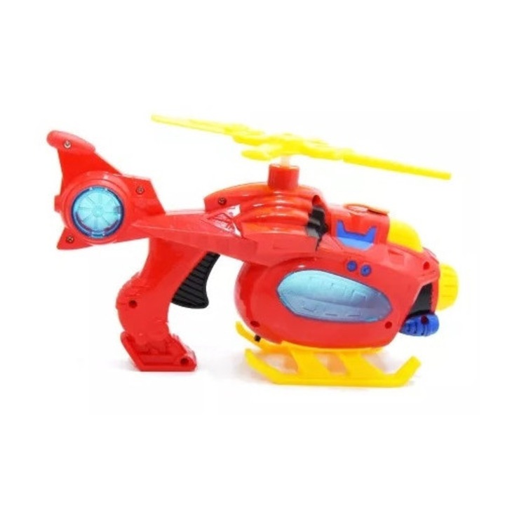 Buborékfújó helikopter zenél és világít