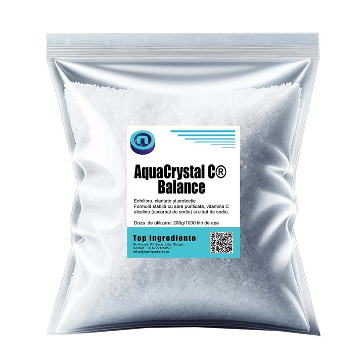 AquaCrystal C® Balance - Agent de limpezire piscina cu Vitamina C - 1kg