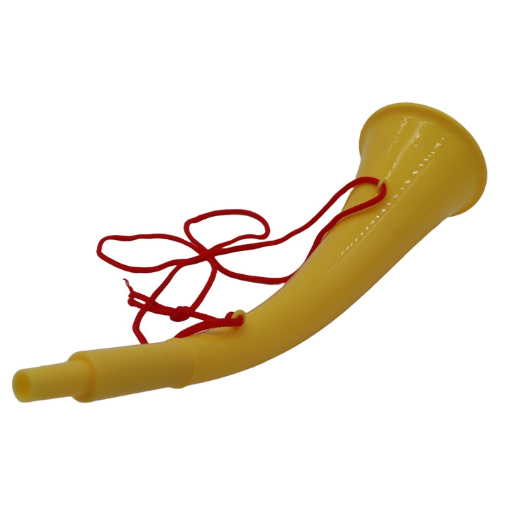 Интерактивна тръба Dalimag, 27 см, жълта, за партита, деца и възрастни