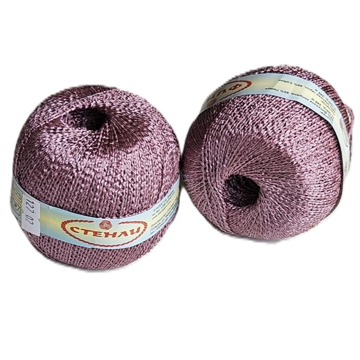 Set 2 buc fir textil Stenli Finesse, 100g/340m, violet - cod 127