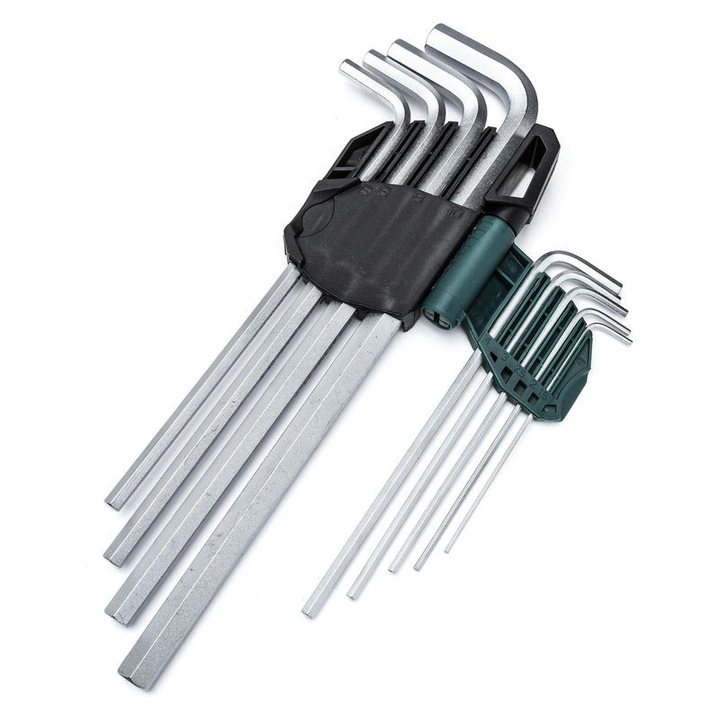 Set chei hexagonale in L Sata, extra lungi, 1.5-10mm, 9 piese