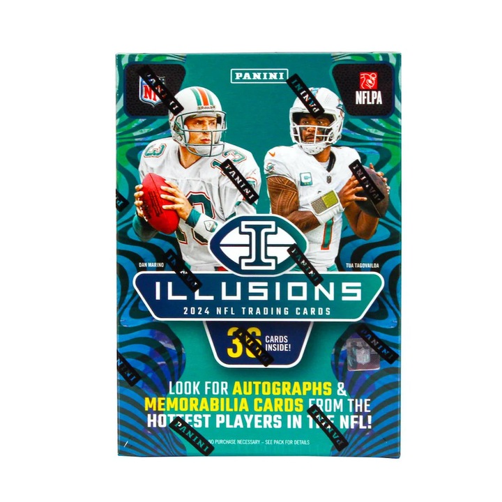 2024 Panini Illusions Football 6-Pack Blaster Doboz (36db Amerikai Focis kártya, benne 3db Exclusive Parallel Kártya!)