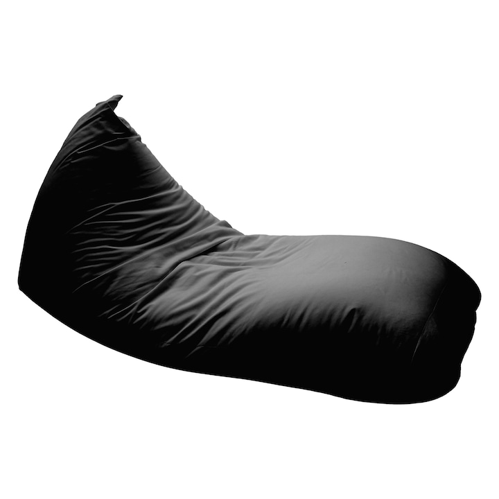 ZigiSUN Babzsák óriás nyugágy Puma bútorszövet, levehető, mosható huzat, polisztirol gyöngy töltet, fekete