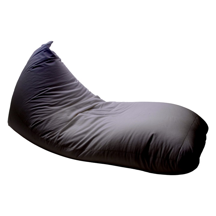 ZigiSUN Babzsák óriás nyugágy Puma bútorszövet, levehető, mosható huzat, polisztirol gyöngy töltet, szürke