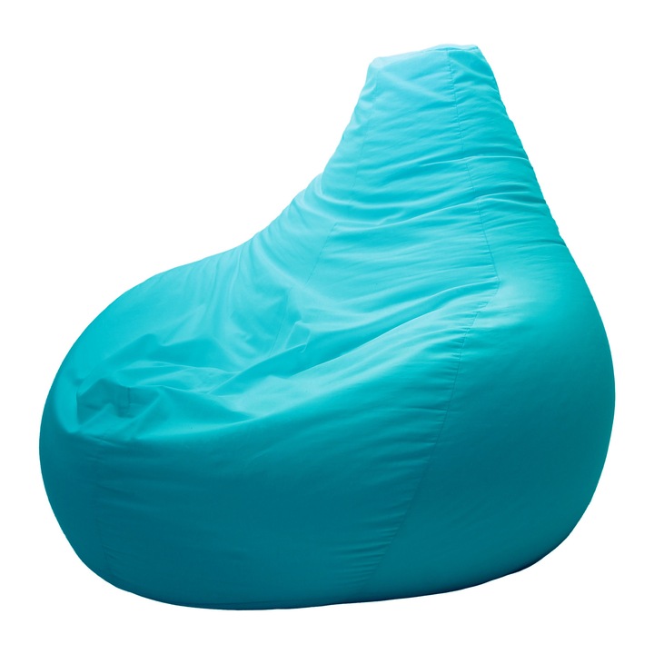 ZigZag Gamer2 Nagy Gamer babzsák Puma bútorszövet, levehető, mosható huzat, polisztirol gyöngy töltet, világoskék (türkizes)