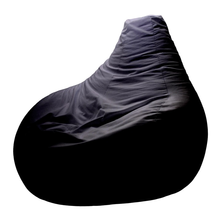 ZigZag Gamer2 Nagy Gamer babzsák Puma bútorszövet, levehető, mosható huzat, polisztirol gyöngy töltet, fekete