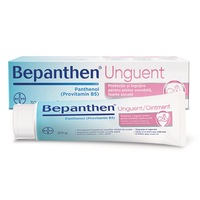 Bepanthen® Unguent 30 g, Bayer, pentru protectia si ingrijirea pielii bebelusilor impotriva iritatiilor de scutec. Contine pantenol. Testat clinic cu medici dermatologi si pediatri.