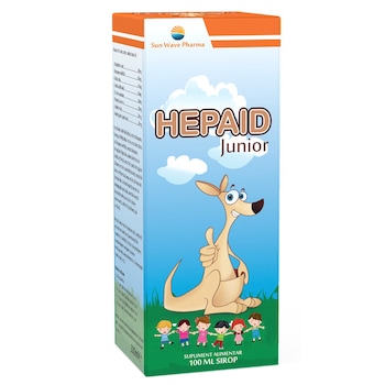 Supliment alimentar Hepaid Junior, Sun Wave Pharma, sirop 100 ml Supliment alimentar Hepaid Junior, Sun Wave Pharma, sirop 100 ml