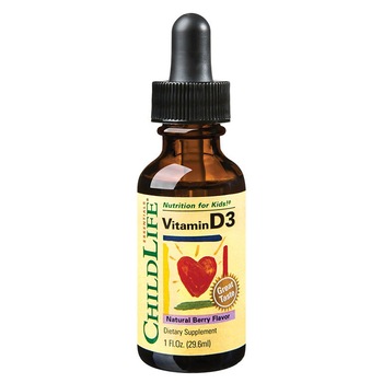 Supliment alimentar Vitamin D3 500UI ChildLife Essentials, Secom 29.6 ml Supliment alimentar Vitamin D3 500UI ChildLife Essentials, Secom 29.6 ml