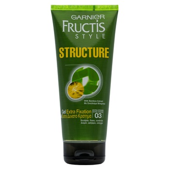 Gel de par Garnier Fructis Style Structure pentru fixare medie, 200 ml Gel de par Garnier Fructis Style Structure pentru fixare medie, 200 ml