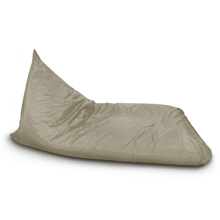 ZigiSUN Babzsák óriás nyugágy Garden kültéri, vízlepergető szövet, levehető, mosható huzat, polisztirol gyöngy töltet, világosbarna