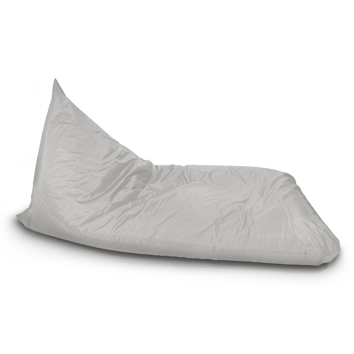 ZigiSUN Babzsák óriás nyugágy Garden kültéri, vízlepergető szövet, levehető, mosható huzat, polisztirol gyöngy töltet, világosszürke