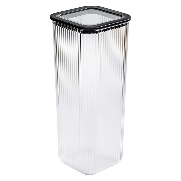 Recipient Pentru Alimente, Edanti, 1.57 L, Etajabile, Plastic, Negru