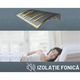 Copertina practica si rezistenta pentru usa sau fereastra JOZY®, cu design simplu si eficient, dimensiuni 240 x 100 cm, ideala pentru zone expuse la ploaie, construita din policarbonat si aluminiu, protejeaza fara sa blocheze lumina