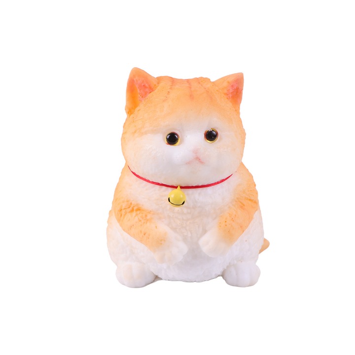 Jucarie antistres artizanala, pufoasa si distractiva in forma de pisicuta draguta, pentru copii