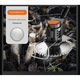 Masina de tuns iarba electrica profesionala, 880W, cu 2 baterii de 48V, brate reglabile, 2 lame, 1 disc de taiere, 18000 RPM, timp de functionare 4 ore, neagra
