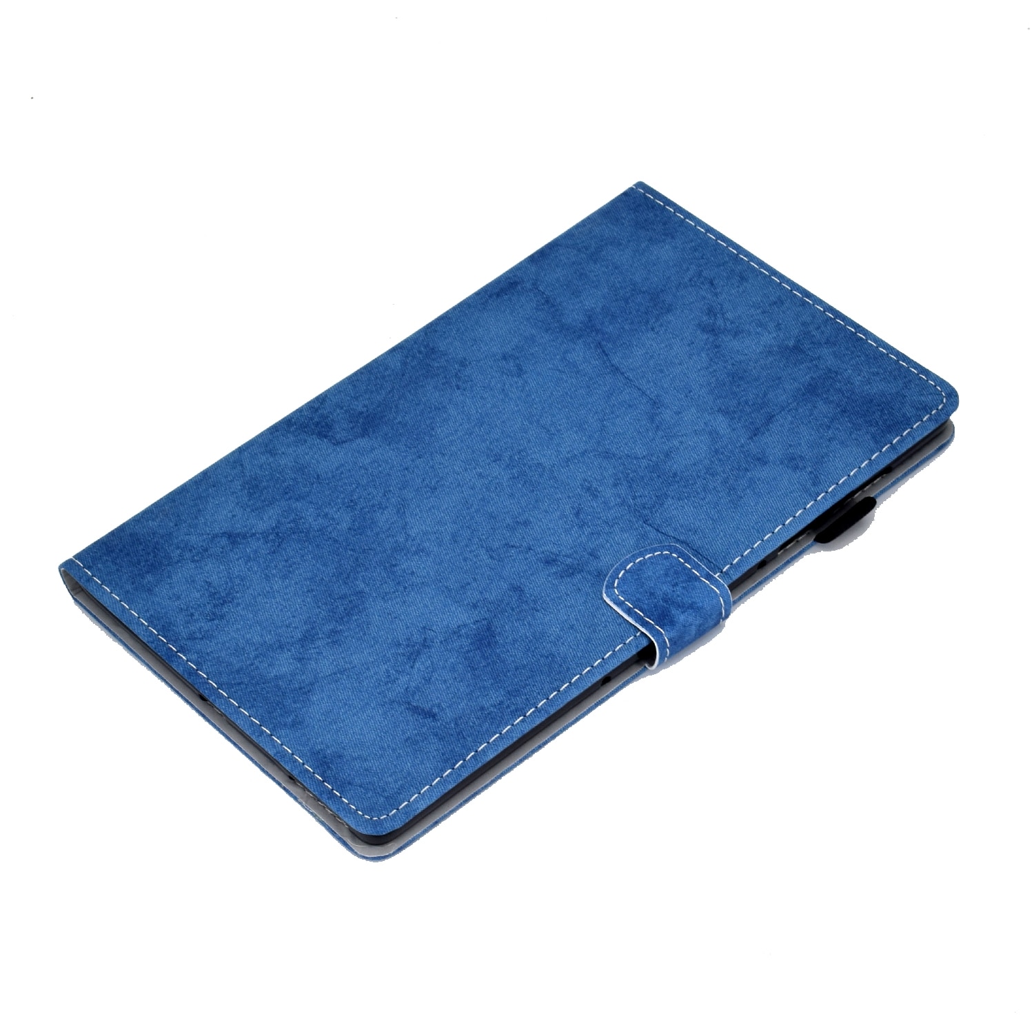 Husa tableta pentru Lenovo Tab M9, textura din material textil de tip marmura, Albastru
