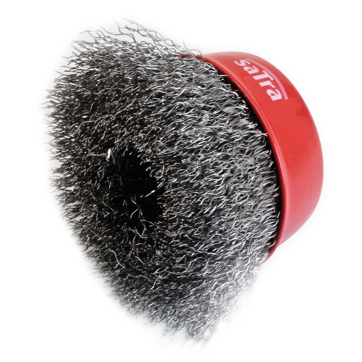Въртяща се телена четка, Satra, тип камбана, 75 мм
