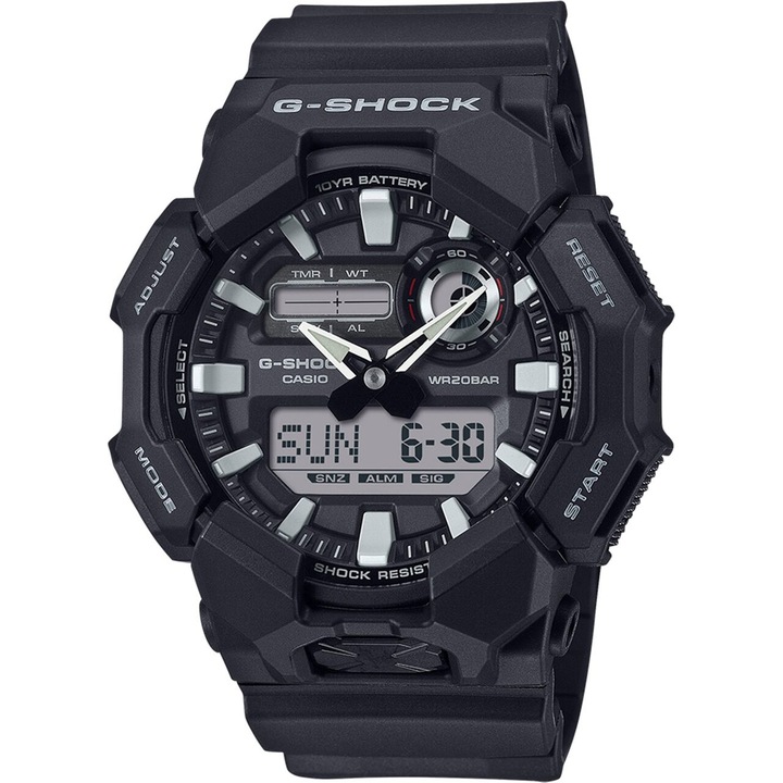 Ceas barbatesc Casio GA-010-1AER, Quartz, 52mm, 20ATM