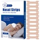 Plasturi nazali antisforait, Axroad Mall, 30 bucati, Design ergonomic, Material de calitate medicala, Confortabile si usor de indepartat, Imbunatateste calitatea somnului, Promoveaza respiratia pe nas, 66x19 mm, Maro