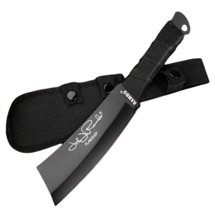 Cutit tactic tip cleaver, lama lata de 27 cm, ideal pentru camping si supravietuire, Dalimag