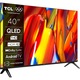 Televizor Smart QLED TCL 40V5C, 100 cm, Full HD, Android TV, Dolby Audio, Negru, Clasa F