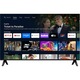 Televizor Smart QLED TCL 40V5C, 100 cm, Full HD, Android TV, Dolby Audio, Negru, Clasa F