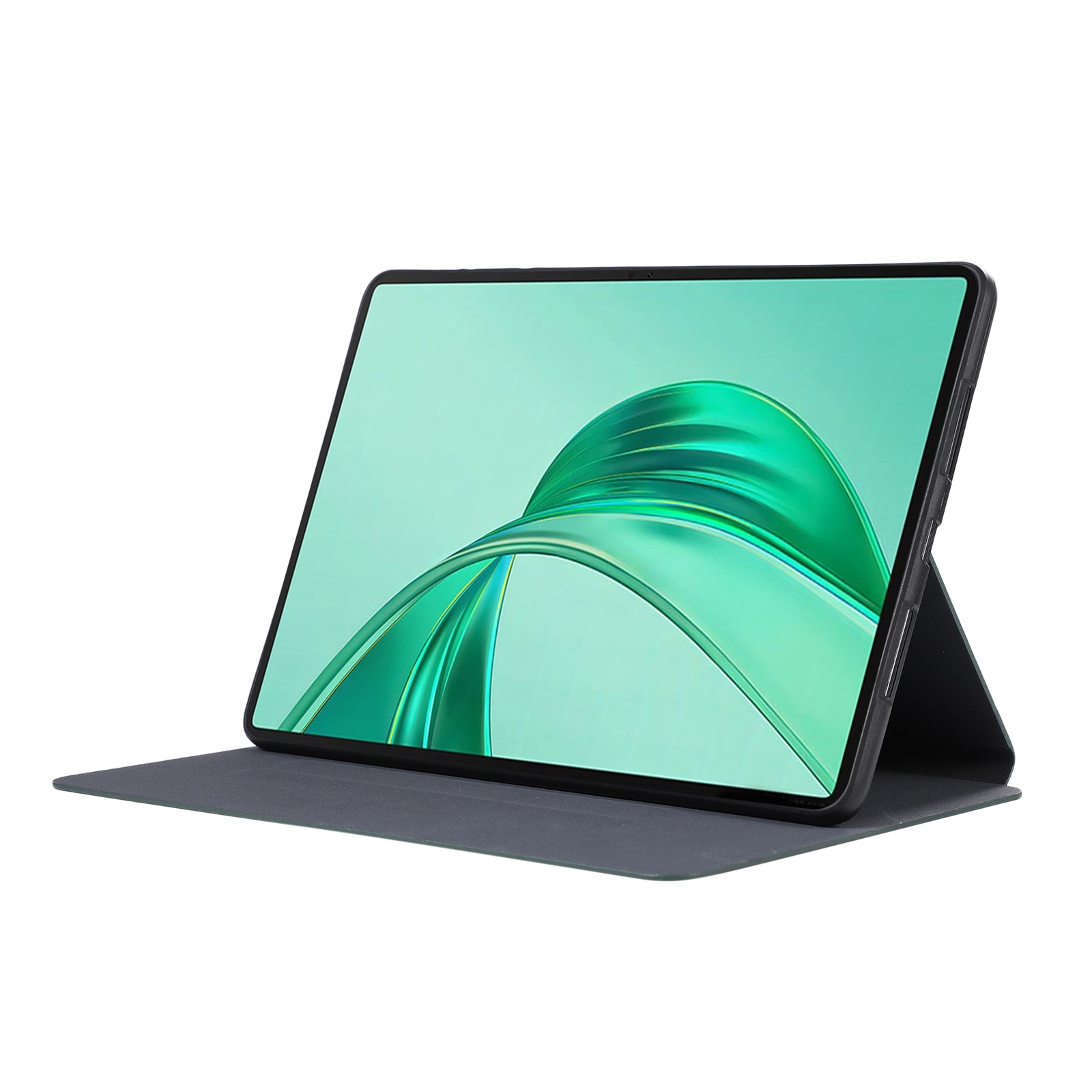 Husa tableta pentru Honor Pad X8a / X9, material TPU si piele, design tip carte cu suport, inchidere magnetica, verde