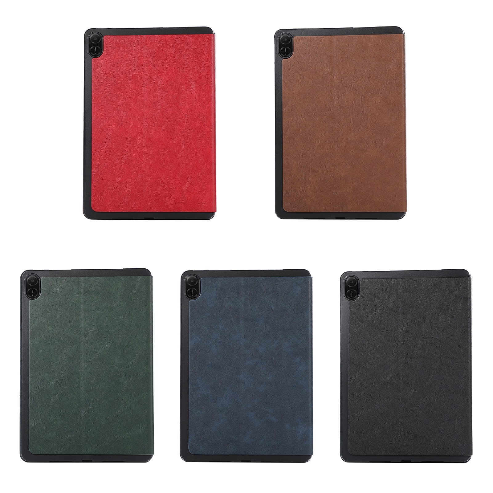 Husa tableta pentru Honor Pad X8a / X9, material TPU si piele, design tip carte cu suport, inchidere magnetica, verde