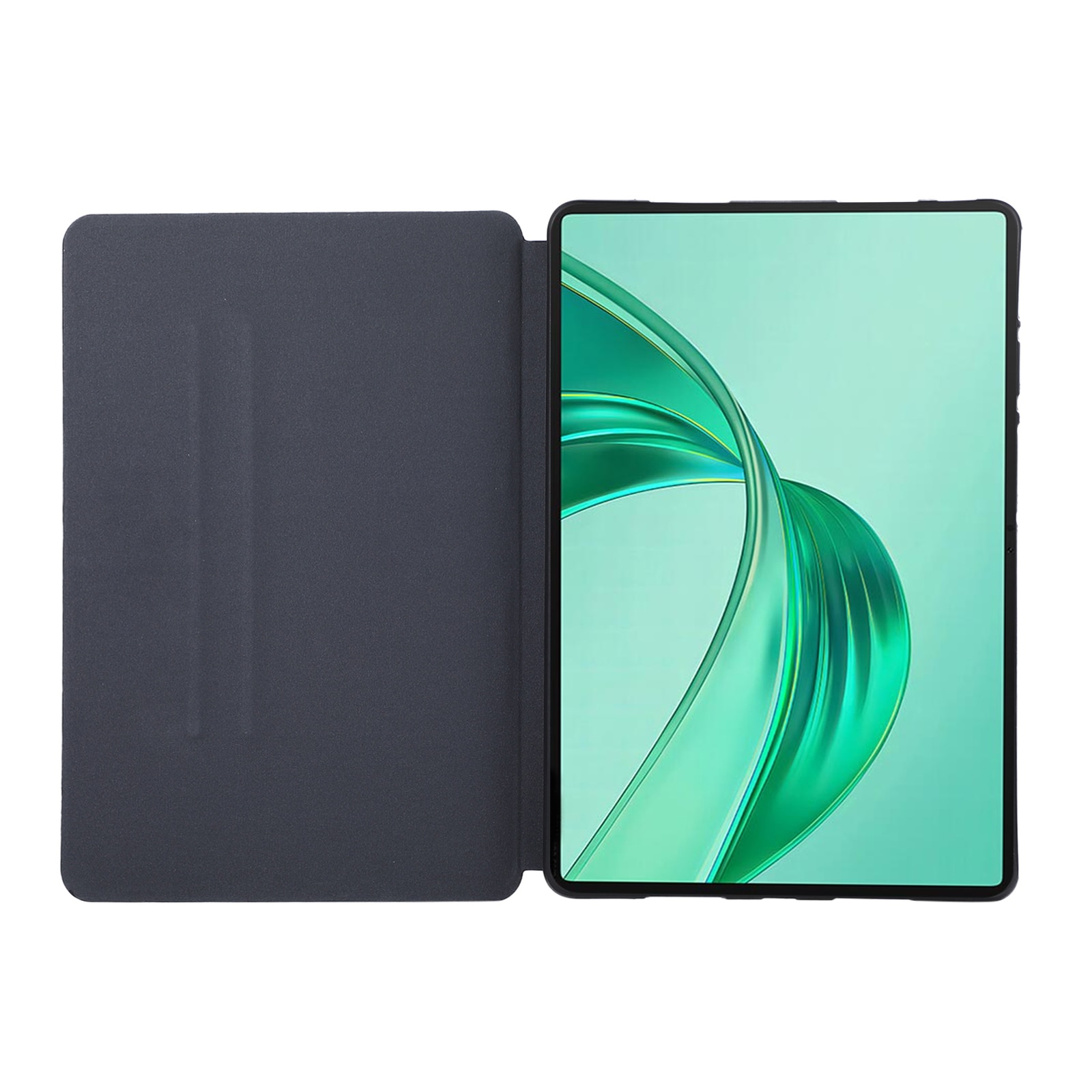 Husa tableta pentru Honor Pad X8a / X9, material TPU si piele, design tip carte cu suport, inchidere magnetica, verde