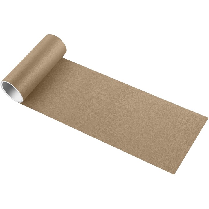 Piele ecologica, pentru Reparare Canapea, Fotoliu, Scaun, Interior Auto, Accesorii, Autoadeziv, 10 x 160 cm, Bej